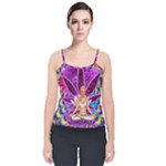 Psychedelic Meditation  CBDOilPrincess  71bfb2da-e92a-4d84-8ee3-468fa9cd04c2 Velvet Spaghetti Strap Top