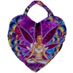 Psychedelic Meditation  CBDOilPrincess  71bfb2da-e92a-4d84-8ee3-468fa9cd04c2 Giant Heart Shaped Tote
