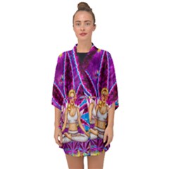 Half Sleeve Chiffon Kimono 