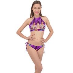 Cross Front Halter Bikini Set 