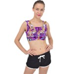 Psychedelic Meditation  CBDOilPrincess  71bfb2da-e92a-4d84-8ee3-468fa9cd04c2 V-Back Sports Bra