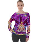 Psychedelic Meditation  CBDOilPrincess  71bfb2da-e92a-4d84-8ee3-468fa9cd04c2 Off Shoulder Long Sleeve Velour Top