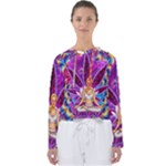 Psychedelic Meditation  CBDOilPrincess  71bfb2da-e92a-4d84-8ee3-468fa9cd04c2 Women s Slouchy Sweat