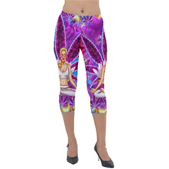 Lightweight Velour Capri Leggings  