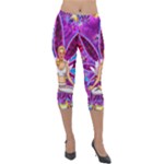 Psychedelic Meditation  CBDOilPrincess  71bfb2da-e92a-4d84-8ee3-468fa9cd04c2 Lightweight Velour Capri Leggings 