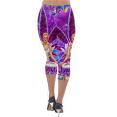 Lightweight Velour Capri Leggings  