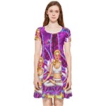 Psychedelic Meditation  CBDOilPrincess  71bfb2da-e92a-4d84-8ee3-468fa9cd04c2 Inside Out Cap Sleeve Dress
