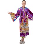 Psychedelic Meditation  CBDOilPrincess  71bfb2da-e92a-4d84-8ee3-468fa9cd04c2 Maxi Velour Kimono