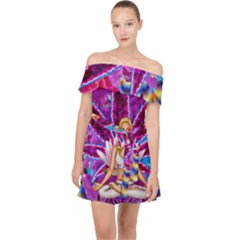 Off Shoulder Chiffon Dress 