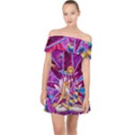 Psychedelic Meditation  CBDOilPrincess  71bfb2da-e92a-4d84-8ee3-468fa9cd04c2 Off Shoulder Chiffon Dress