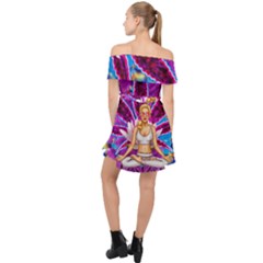 Off Shoulder Chiffon Dress 