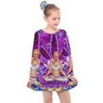 Psychedelic Meditation  CBDOilPrincess  71bfb2da-e92a-4d84-8ee3-468fa9cd04c2 Kids  Long Sleeve Dress
