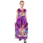 Psychedelic Meditation  CBDOilPrincess  71bfb2da-e92a-4d84-8ee3-468fa9cd04c2 Kids  Short Sleeve Maxi Dress