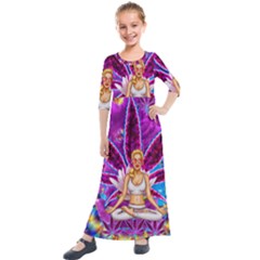 Kids  Quarter Sleeve Maxi Dress 