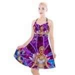 Psychedelic Meditation  CBDOilPrincess  71bfb2da-e92a-4d84-8ee3-468fa9cd04c2 Halter Party Swing Dress 