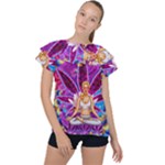 Psychedelic Meditation  CBDOilPrincess  71bfb2da-e92a-4d84-8ee3-468fa9cd04c2 Ruffle Collar Chiffon Blouse