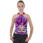 Psychedelic Meditation  CBDOilPrincess  71bfb2da-e92a-4d84-8ee3-468fa9cd04c2 Cross Neck Velour Top