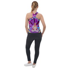 Cross Neck Velour Top 