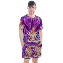 Men s Mesh T-Shirt and Shorts Set 