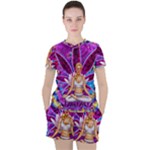 Psychedelic Meditation  CBDOilPrincess  71bfb2da-e92a-4d84-8ee3-468fa9cd04c2 Women s Tee and Shorts Set