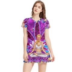 Short Sleeve V-Neck Dress 