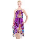 Psychedelic Meditation  CBDOilPrincess  71bfb2da-e92a-4d84-8ee3-468fa9cd04c2 High-Low Halter Chiffon Dress 