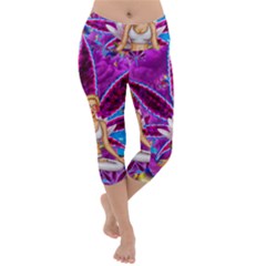 Lightweight Velour Capri Yoga Leggings 