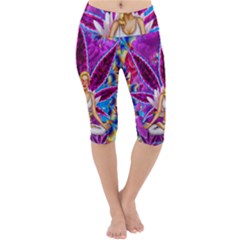 Lightweight Velour Cropped Yoga Leggings 
