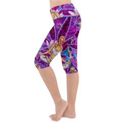 Lightweight Velour Cropped Yoga Leggings 