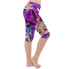 Lightweight Velour Cropped Yoga Leggings 