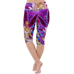 Lightweight Velour Cropped Yoga Leggings 
