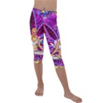 Psychedelic Meditation  CBDOilPrincess  71bfb2da-e92a-4d84-8ee3-468fa9cd04c2 Kids  Lightweight Velour Capri Leggings 