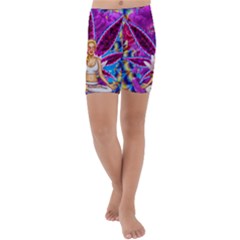 Kids  Lightweight Velour Capri Yoga Leggings 