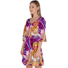 Velour Kimono Dress 
