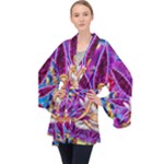 Psychedelic Meditation  CBDOilPrincess  71bfb2da-e92a-4d84-8ee3-468fa9cd04c2 Long Sleeve Velvet Kimono 