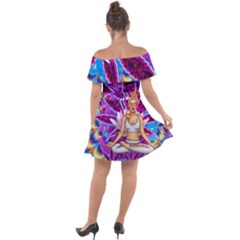 Off Shoulder Velour Dress 