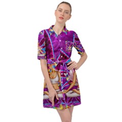Belted Shirt Dress 