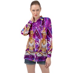 Long Sleeve Satin Shirt 