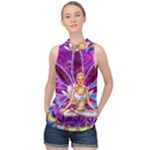 Psychedelic Meditation  CBDOilPrincess  71bfb2da-e92a-4d84-8ee3-468fa9cd04c2 High Neck Satin Top