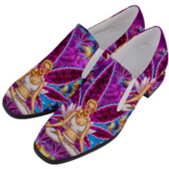 Women Slip On Heel Loafers 