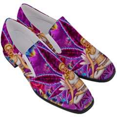 Women Slip On Heel Loafers 