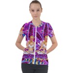 Psychedelic Meditation  CBDOilPrincess  71bfb2da-e92a-4d84-8ee3-468fa9cd04c2 Short Sleeve Zip Up Jacket