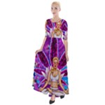 Psychedelic Meditation  CBDOilPrincess  71bfb2da-e92a-4d84-8ee3-468fa9cd04c2 Half Sleeves Maxi Dress