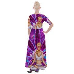 Half Sleeves Maxi Dress 