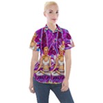 Psychedelic Meditation  CBDOilPrincess  71bfb2da-e92a-4d84-8ee3-468fa9cd04c2 Women s Short Sleeve Pocket Shirt