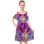 Psychedelic Meditation  CBDOilPrincess  71bfb2da-e92a-4d84-8ee3-468fa9cd04c2 Kids  Cut Out Shoulders Chiffon Dress