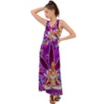 Psychedelic Meditation  CBDOilPrincess  71bfb2da-e92a-4d84-8ee3-468fa9cd04c2 V-Neck Chiffon Maxi Dress
