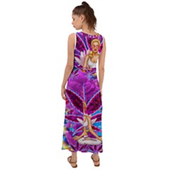 V-Neck Chiffon Maxi Dress 