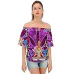Psychedelic Meditation  CBDOilPrincess  71bfb2da-e92a-4d84-8ee3-468fa9cd04c2 Off Shoulder Short Sleeve Top