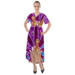 Psychedelic Meditation  CBDOilPrincess  71bfb2da-e92a-4d84-8ee3-468fa9cd04c2 Front Wrap High Low Dress